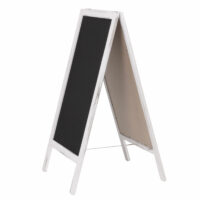 XL Werbetafel 2 Schreibflächen klappbar ~ shabby weiss