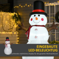 XXL 183cm Aufblasbarer LED-Schneemann