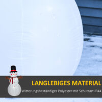 XXL 183cm Aufblasbarer LED-Schneemann