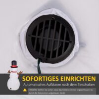 XXL 183cm Aufblasbarer LED-Schneemann
