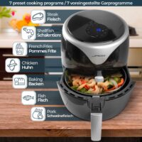 XXL 7in1 Heissluftfritteuse 5.5L - 1700W LED Display mit Touchscreen