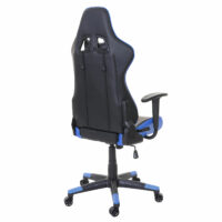 XXL Bürostuhl Racer Gamingstuhl 150kg belastbar schwarz blau