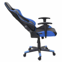 XXL Bürostuhl Racer Gamingstuhl 150kg belastbar schwarz blau