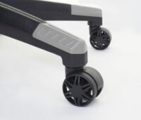 XXL Bürostuhl Racer Gamingstuhl 150kg belastbar - schwarz grau