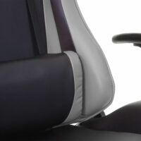 XXL Bürostuhl Racer Gamingstuhl 150kg belastbar - schwarz grau