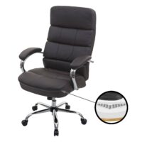 XXL Bürostuhl STRONG 220kg belastbar mit Federkern braun