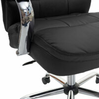 XXL Bürostuhl STRONG 220kg belastbar mit Federkern schwarz