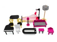 XXXL Puppenhaus aus Holz - 3 Spielebenen LED