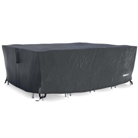 Wasserdichte Abdeckplane für Gartenmöbel mit UV-Schutz, Größe 280x110x205cm.