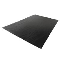 Abdeckplane Schwarz 3x6m 650g/m² Wasserdicht Hitzebeständig