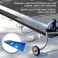 Abdeckplane Schwarz 3x6m 650g/m² Wasserdicht Hitzebeständig