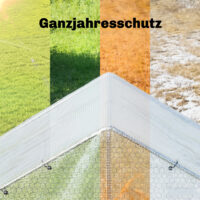 Abdeckplane wasserdicht UV-stabil mit Ösen 4x6m weiss