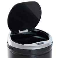 Abfalleimer mit Sensor 30L Edelstahl schwarz