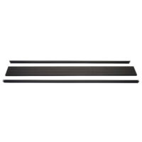 Abschluss-Set WPC-Sichtschutz Windschutz 180cm anthrazit Savon