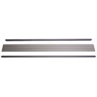 Abschluss-Set für WPC-Sichtschutz Alu-Pfosten 180cm grau Savon