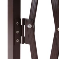 Alu Absperrgitter Scherengitter braun 103–265 cm