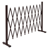 Alu Absperrgitter Scherengitter braun 103–265 cm