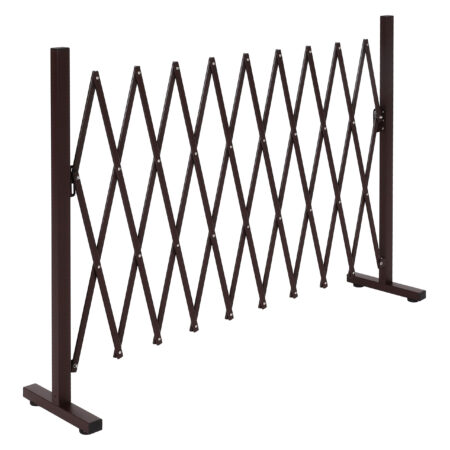 Alu Absperrgitter Scherengitter braun 103–265 cm