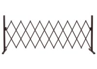 Alu Absperrgitter Scherengitter braun 103–265 cm