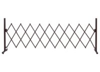 Alu Absperrgitter Scherengitter braun 103–265 cm