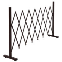 Alu Absperrgitter Scherengitter braun Schutzzaun