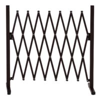 Alu Absperrgitter Scherengitter braun Schutzzaun