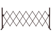 Alu Absperrgitter Scherengitter braun Schutzzaun