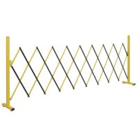 Ausziehbares Alu Absperrgitter gelb schwarz 103–265 cm