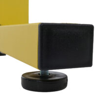 Ausziehbares Alu Absperrgitter gelb schwarz 103–265 cm