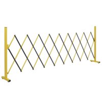Ausziehbares Alu Absperrgitter gelb schwarz 103–265 cm