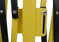 Alu Absperrgitter Scherengitter gelb schwarz 52–400 cm