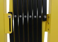 Alu Absperrgitter Scherengitter gelb schwarz 52–400 cm