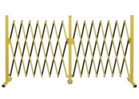 Alu Absperrgitter Scherengitter gelb schwarz 52–400 cm