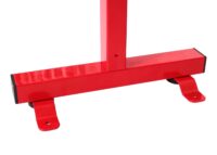 Ausziehbares Alu Absperrgitter mit Rollen rot weiß 110–500 cm