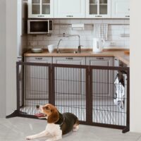 Absperrgitter für Hunde 185cm Schutzgitter Tierschutzgitter