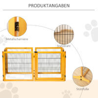 Absperrgitter für Hunde klappbar aus Holz