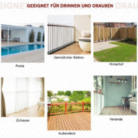 Adirondack Gartenstuhl mit Becherhalter für Balkon und Garten aus Holz