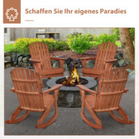 Adirondack Schaukelstuhl Gartensessel für Garten und Balkon