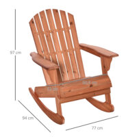 Adirondack Schaukelstuhl Gartensessel für Garten und Balkon