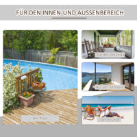 Adirondack Schaukelstuhl für Garten und Balkon weiss