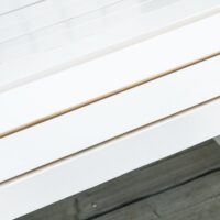 Adirondack Schaukelstuhl für Garten und Balkon weiss