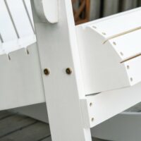 Adirondack Schaukelstuhl für Garten und Balkon weiss