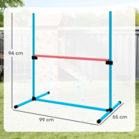 Agility Set für Hunde mit 4 höhenverstellbaren Hürden und Tragetasche
