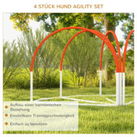 Agility Set für Hunde 4-teilig mit Tragetasche für Hundetraining