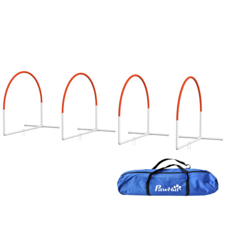 Agility Set für Hunde 4-teilig mit Tragetasche für Hundetraining