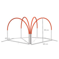 Agility Set für Hunde 4-teilig mit Tragetasche für Hundetraining