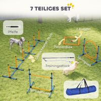Agility Set für Hunde 7-teilig mit Hundetraining Hindernisse