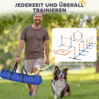 Agility Set für Hunde 7-teilig mit Hundetraining Hindernisse