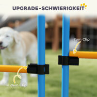 Agility Set für Hunde 7-teilig mit Hundetraining Hindernisse