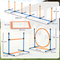 Agility Set für Hunde 7-teilig mit Hundetraining Hindernisse